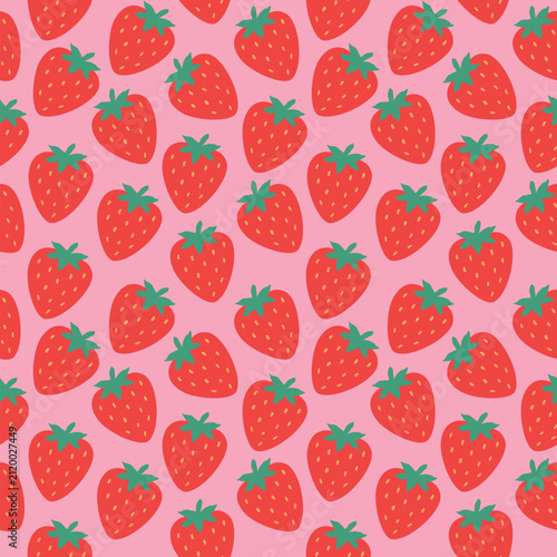 abstract strawberry fruit seamless pattern wallpaper