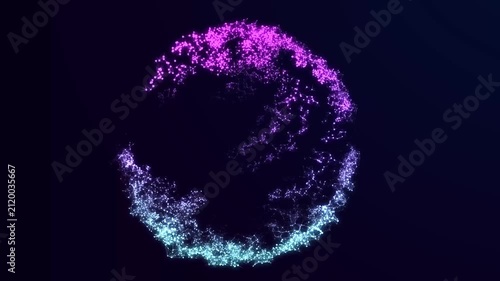 Future-proof internet infrastructure and big data visualization via digital streaming. 3D rendering.