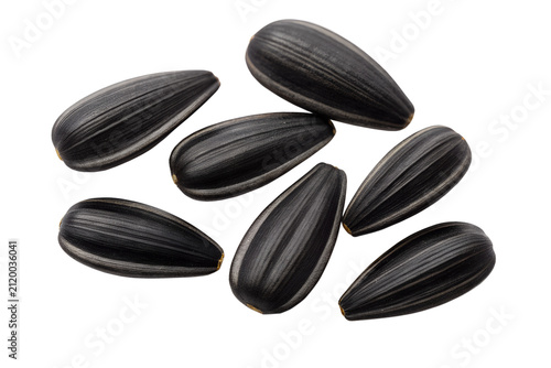 Delicious sunflower black on transparent background png