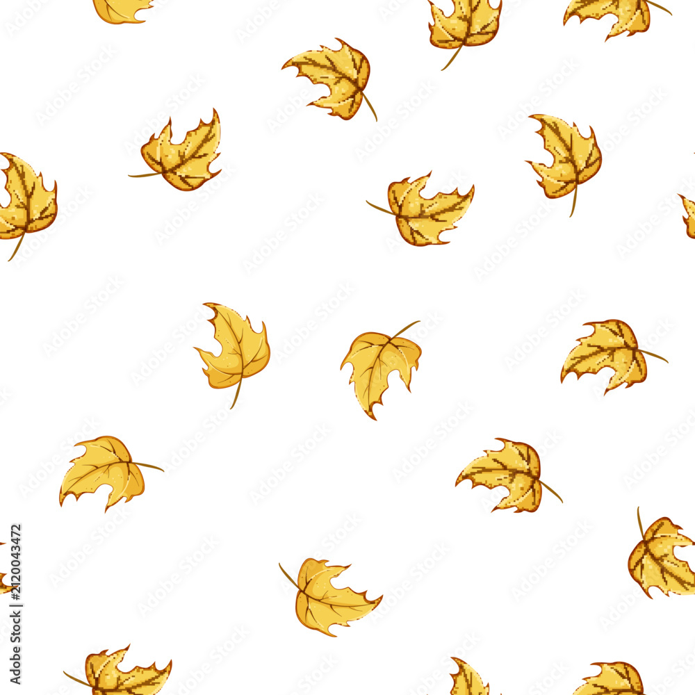Fototapeta premium pattern canada maple leaf cartoon. fall red, canadian autumn, flag symbol canada maple leaf sign vector