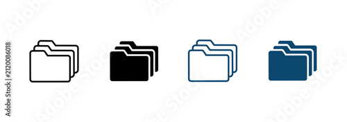 Fotografía Folder icon set
