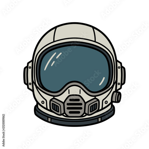 Depicting Space Helmet Front Elegant Creative Visual