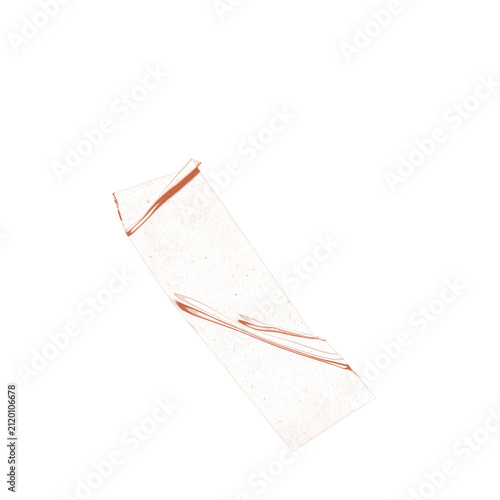 Soft Peach Diagonal Washi Tape with Light Folds on White Background