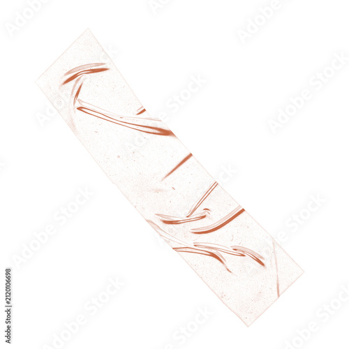 Soft Peach Diagonal Washi Tape with Strong Creases on White Background