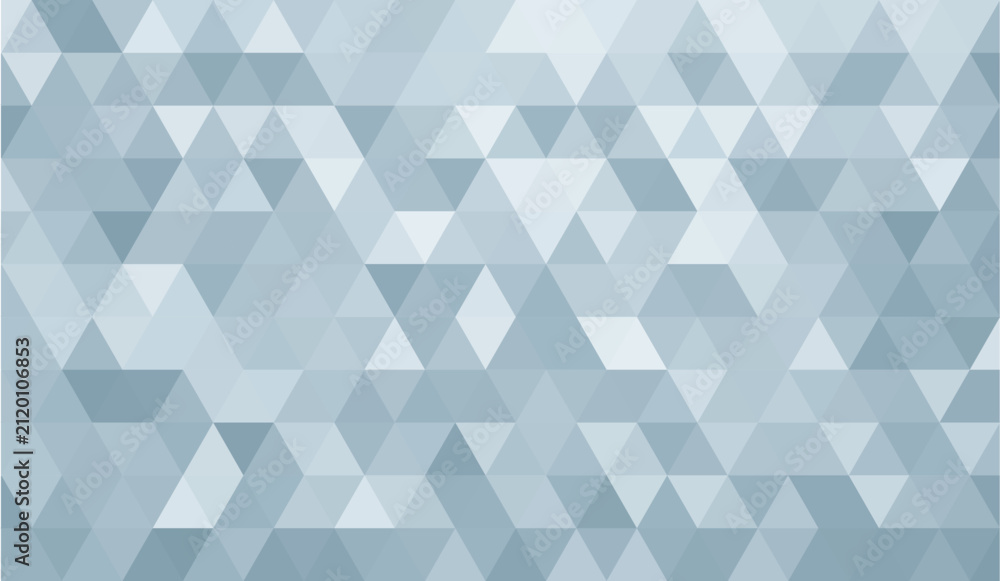 Fototapeta premium Abstract blue geometric triangle background wallpaper Modern low poly pattern for digital design.
