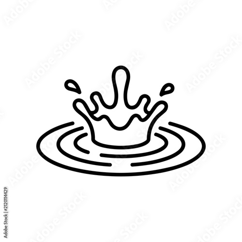 Water Crown Splash Droplet Effect.