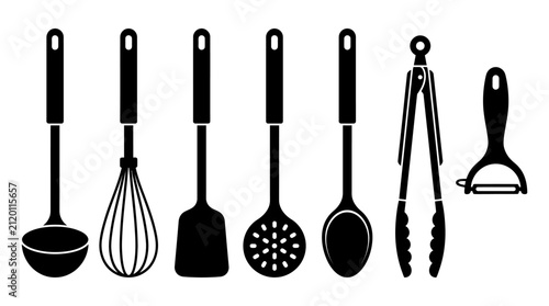 ModernKitchenToolsFlatDesignTeamworkIllustration.