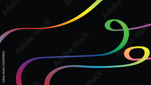 Vibrant abstract design with flowing colorful gradient lines creating a dynamic and modern artistic background graphic