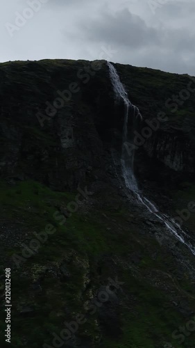 waterfall on the rocks
