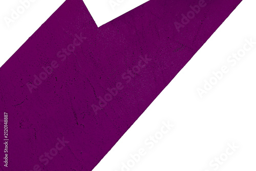 Fotografía Isolated textured abstract geometric deep purple shape on transperent background