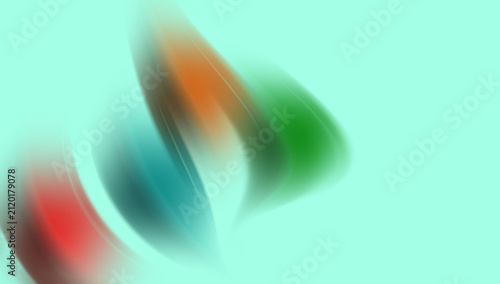Abstract background with flowing colorful shapes in soft motion