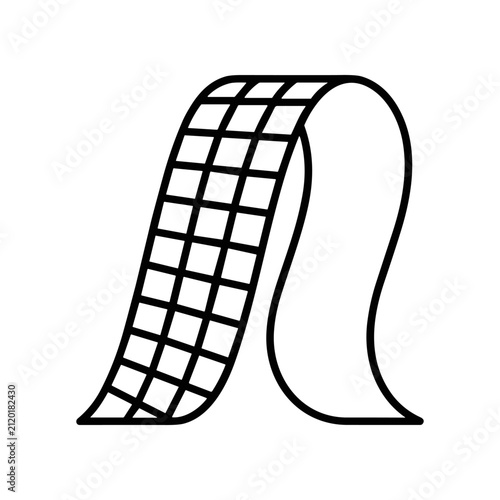Konstfotografi Grid Patterned Metallic Flexible Strip.