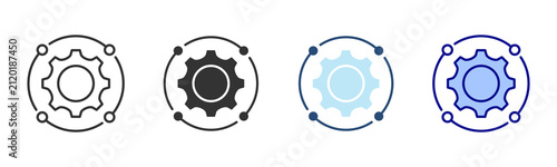 Canvastavla Integration Icon Set. Designed In Multi Style