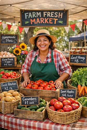 Farm Fresh Market: Vegetable Vendor