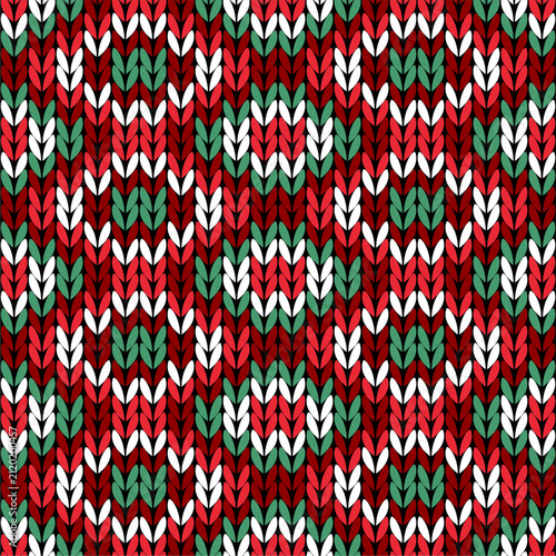 Knitted background pattern wallpaper knitting decorative print handmade textile knitting handiwork	
Christmas new Year colors 