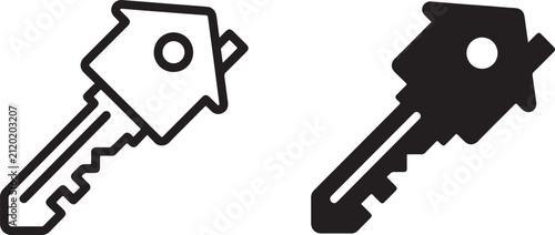 Premium keys icon perfect for home security, office access, rental properties and smart lock systems
