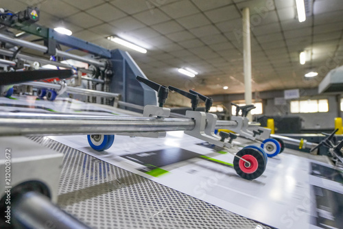 Panoramic View of Automatic Conveying and Paper Collecting Production Line for Corrugated Cartons