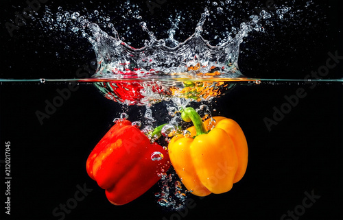 red pepper in water