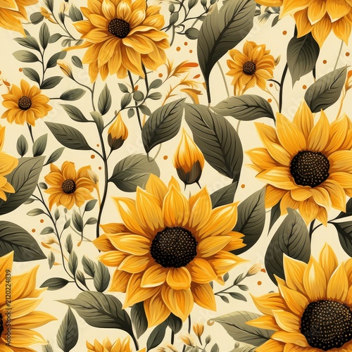Close up of sunflowers in bloom