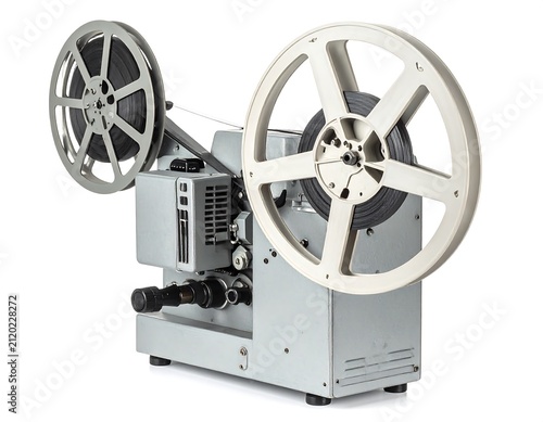 Film Projector on White.
