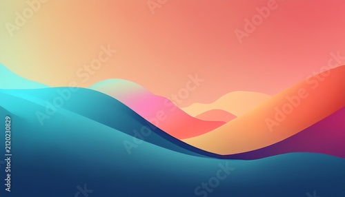 Minimalist Gradient Background With Soft Shadows