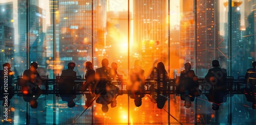 Group of people standing in front of window