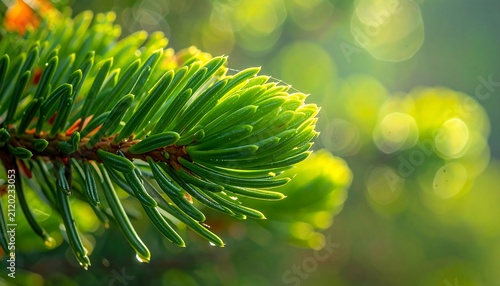 Fir Branch Sunlight.