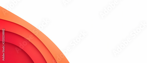 Abstract Colorful Flowing Wave Banner with White Copy Space for Modern Web Design Template