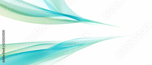 Abstract Colorful Flowing Wave Banner with White Copy Space for Modern Web Design Template