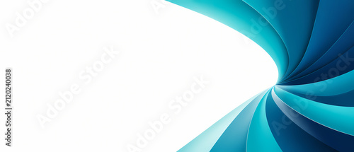 Abstract Colorful Flowing Wave Banner with White Copy Space for Modern Web Design Template