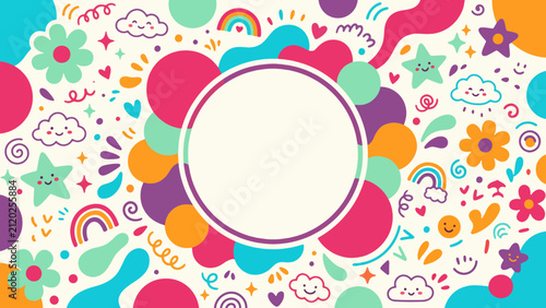 Colorful Doodle Frame Design