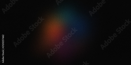 Quadro su tela Soft moody background with diffuse light particles in orange and teal color contrast