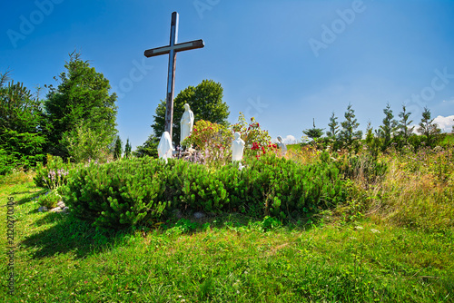 cross in the field