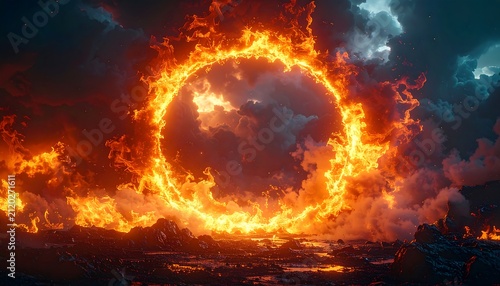 Fiery Ring in the Sky.