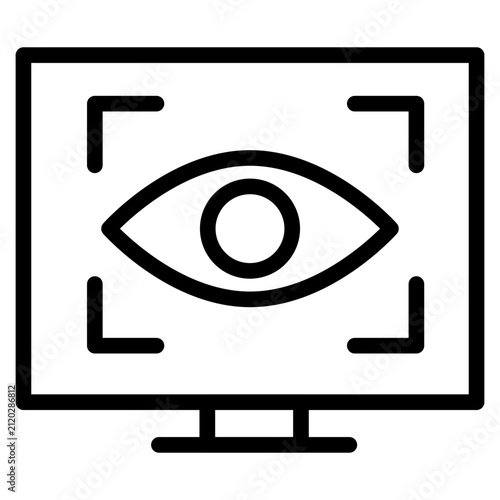 ai computer vision icon