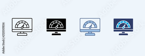 Perf Multiple Icon Illustration Vector