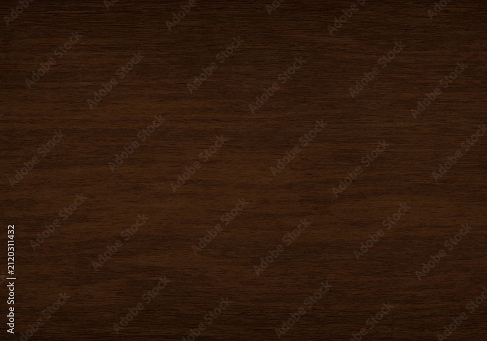 Fototapeta premium Dark brown walnut wood texture background for elegant backdrop.