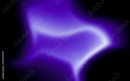 Abstract intense indigo light waves with soft glowing texture and dark background