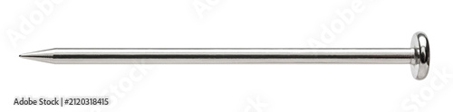 Obraz na plátně Isolated clean sewing pin steel element