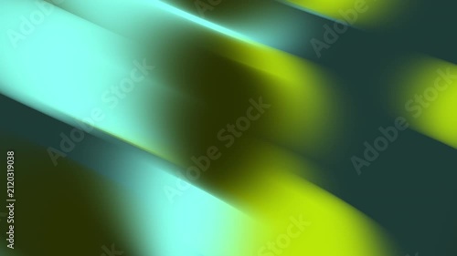 Abstract teal and lime green flowing waves with soft motion blur effect, modern gradient background for digital design, website banner or presentation