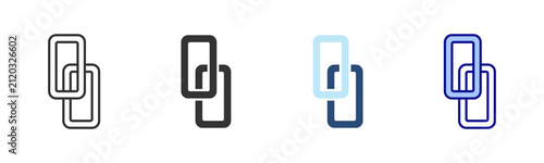 Quadro su tela Link Icon Set. Designed In Multi Style