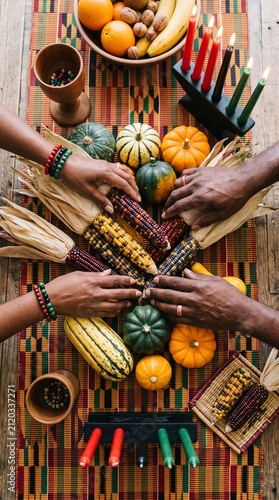 kwanzaa harvest festival table
