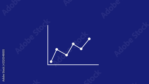 Bild auf Leinwand Horizontal line vectors align clean white data pathways over blue sheets