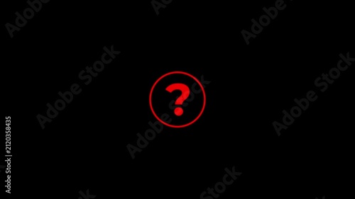 Clean and modern question mark icon representing FAQ, help, support, inquiry, uncertainty, customer service and information.