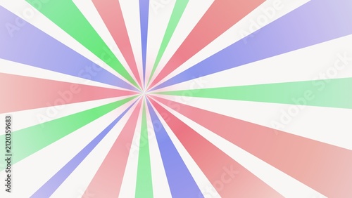 Pastel Sunburst Radial Background with Soft Pink Green and Purple Rays for Graphic Design