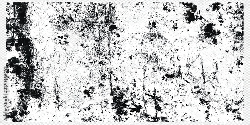 Obraz na płótnie Abstract grunge texture with heavy black and white distressed pattern abstract d