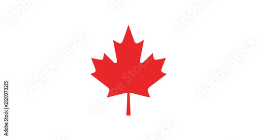Bild auf Leinwand Red Maple Leaf Canadian Symbol.