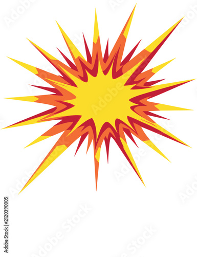 Comic book star burst