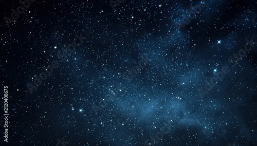 Deep cosmic vista of countless distant stars and nebulae against black