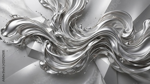 abstract background with silver